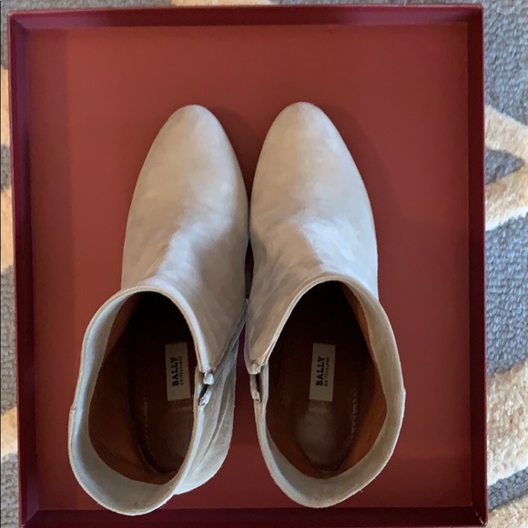 Bally light grey suede boots - Picture 1 of 5